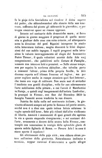 La gioventù ragguagli d'educazione e d'istruzione