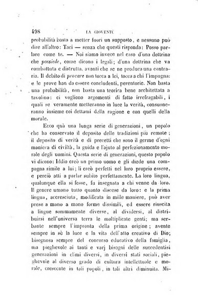 La gioventù ragguagli d'educazione e d'istruzione