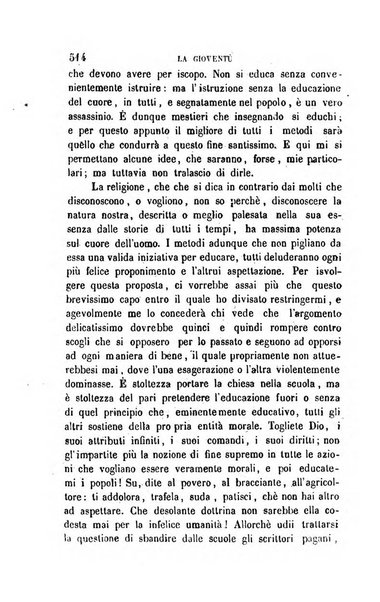 La gioventù ragguagli d'educazione e d'istruzione