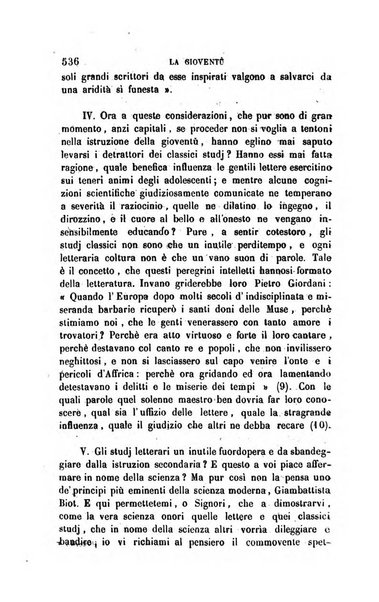 La gioventù ragguagli d'educazione e d'istruzione