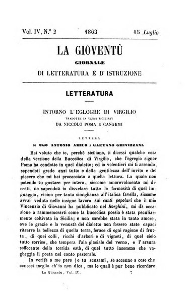 La gioventù ragguagli d'educazione e d'istruzione