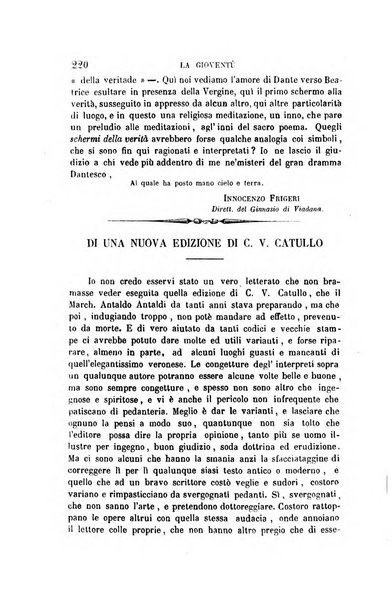 La gioventù ragguagli d'educazione e d'istruzione