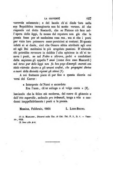 La gioventù ragguagli d'educazione e d'istruzione