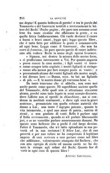 La gioventù ragguagli d'educazione e d'istruzione