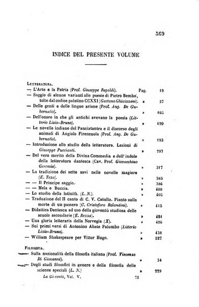 La gioventù ragguagli d'educazione e d'istruzione