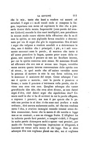 La gioventù ragguagli d'educazione e d'istruzione