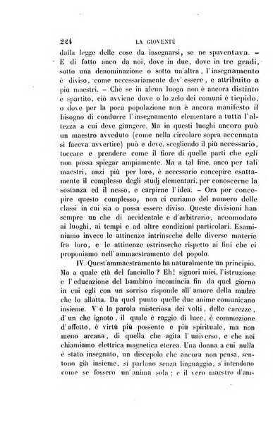 La gioventù ragguagli d'educazione e d'istruzione