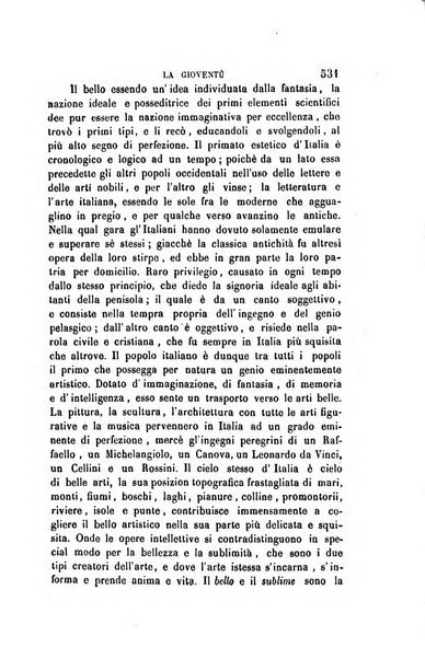 La gioventù ragguagli d'educazione e d'istruzione