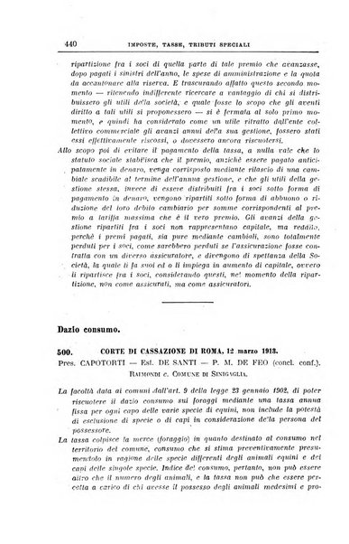 La giurisprudenza amministrativa esposta sistematicamente