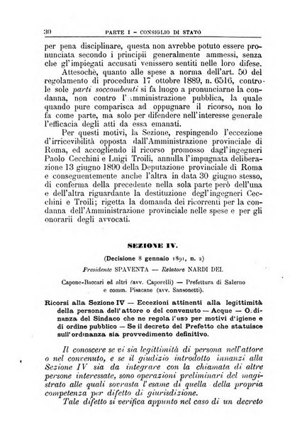 La giustizia amministrativa raccolta di decisioni e pareri del Consiglio di Stato, decisioni della Corte dei conti, sentenze della Cassazione di Roma, e decisioni delle Giunte provinciali amministrative