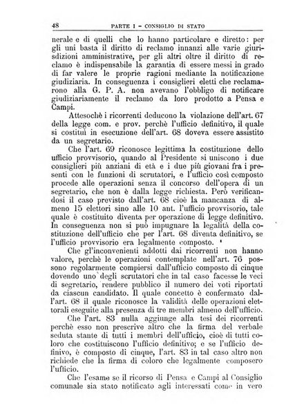 La giustizia amministrativa raccolta di decisioni e pareri del Consiglio di Stato, decisioni della Corte dei conti, sentenze della Cassazione di Roma, e decisioni delle Giunte provinciali amministrative