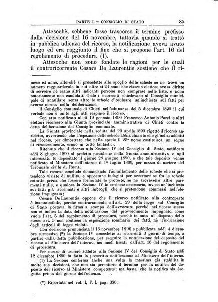 La giustizia amministrativa raccolta di decisioni e pareri del Consiglio di Stato, decisioni della Corte dei conti, sentenze della Cassazione di Roma, e decisioni delle Giunte provinciali amministrative