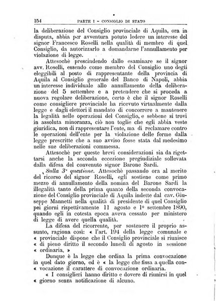 La giustizia amministrativa raccolta di decisioni e pareri del Consiglio di Stato, decisioni della Corte dei conti, sentenze della Cassazione di Roma, e decisioni delle Giunte provinciali amministrative