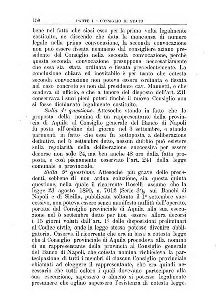 La giustizia amministrativa raccolta di decisioni e pareri del Consiglio di Stato, decisioni della Corte dei conti, sentenze della Cassazione di Roma, e decisioni delle Giunte provinciali amministrative