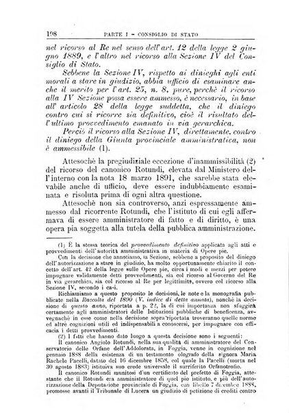 La giustizia amministrativa raccolta di decisioni e pareri del Consiglio di Stato, decisioni della Corte dei conti, sentenze della Cassazione di Roma, e decisioni delle Giunte provinciali amministrative