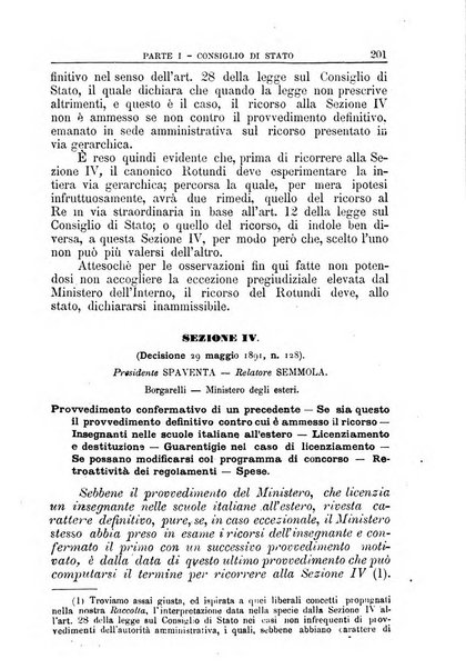 La giustizia amministrativa raccolta di decisioni e pareri del Consiglio di Stato, decisioni della Corte dei conti, sentenze della Cassazione di Roma, e decisioni delle Giunte provinciali amministrative