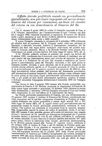 La giustizia amministrativa raccolta di decisioni e pareri del Consiglio di Stato, decisioni della Corte dei conti, sentenze della Cassazione di Roma, e decisioni delle Giunte provinciali amministrative