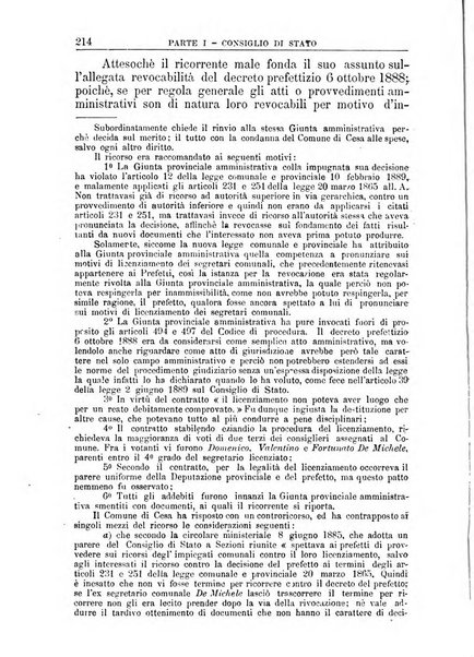 La giustizia amministrativa raccolta di decisioni e pareri del Consiglio di Stato, decisioni della Corte dei conti, sentenze della Cassazione di Roma, e decisioni delle Giunte provinciali amministrative