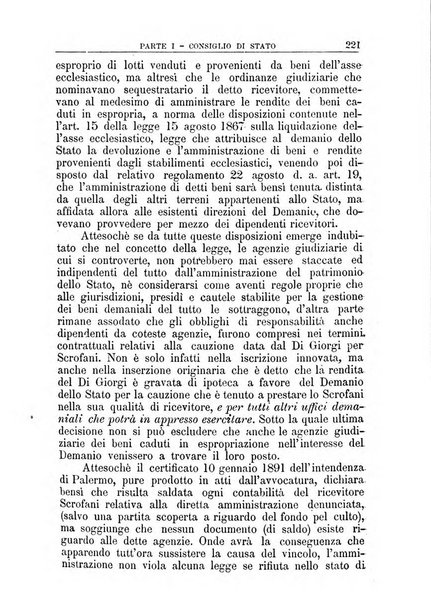 La giustizia amministrativa raccolta di decisioni e pareri del Consiglio di Stato, decisioni della Corte dei conti, sentenze della Cassazione di Roma, e decisioni delle Giunte provinciali amministrative