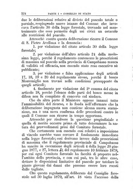 La giustizia amministrativa raccolta di decisioni e pareri del Consiglio di Stato, decisioni della Corte dei conti, sentenze della Cassazione di Roma, e decisioni delle Giunte provinciali amministrative