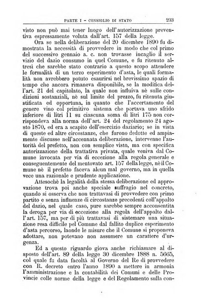 La giustizia amministrativa raccolta di decisioni e pareri del Consiglio di Stato, decisioni della Corte dei conti, sentenze della Cassazione di Roma, e decisioni delle Giunte provinciali amministrative