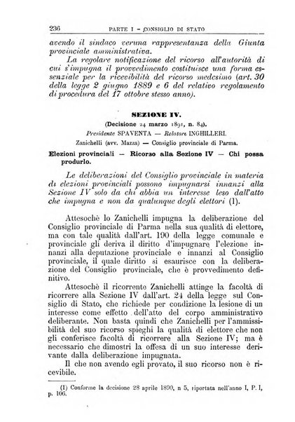 La giustizia amministrativa raccolta di decisioni e pareri del Consiglio di Stato, decisioni della Corte dei conti, sentenze della Cassazione di Roma, e decisioni delle Giunte provinciali amministrative