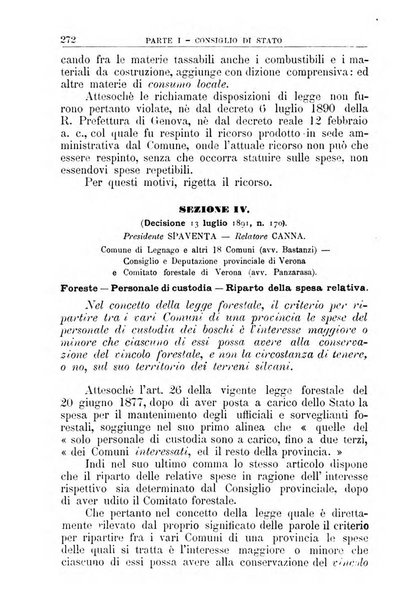 La giustizia amministrativa raccolta di decisioni e pareri del Consiglio di Stato, decisioni della Corte dei conti, sentenze della Cassazione di Roma, e decisioni delle Giunte provinciali amministrative