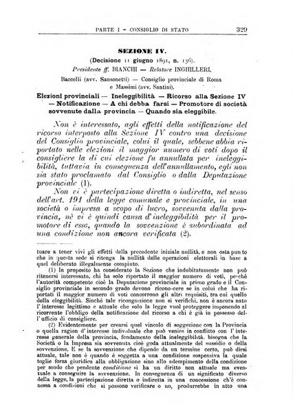 La giustizia amministrativa raccolta di decisioni e pareri del Consiglio di Stato, decisioni della Corte dei conti, sentenze della Cassazione di Roma, e decisioni delle Giunte provinciali amministrative