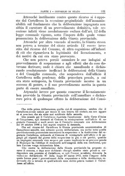 La giustizia amministrativa raccolta di decisioni e pareri del Consiglio di Stato, decisioni della Corte dei conti, sentenze della Cassazione di Roma, e decisioni delle Giunte provinciali amministrative