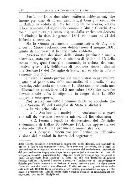 La giustizia amministrativa raccolta di decisioni e pareri del Consiglio di Stato, decisioni della Corte dei conti, sentenze della Cassazione di Roma, e decisioni delle Giunte provinciali amministrative