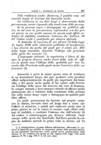 La giustizia amministrativa raccolta di decisioni e pareri del Consiglio di Stato, decisioni della Corte dei conti, sentenze della Cassazione di Roma, e decisioni delle Giunte provinciali amministrative