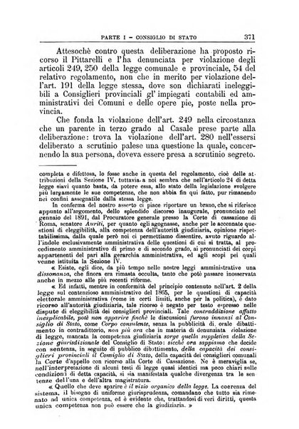 La giustizia amministrativa raccolta di decisioni e pareri del Consiglio di Stato, decisioni della Corte dei conti, sentenze della Cassazione di Roma, e decisioni delle Giunte provinciali amministrative