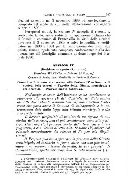 La giustizia amministrativa raccolta di decisioni e pareri del Consiglio di Stato, decisioni della Corte dei conti, sentenze della Cassazione di Roma, e decisioni delle Giunte provinciali amministrative