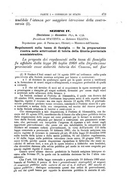 La giustizia amministrativa raccolta di decisioni e pareri del Consiglio di Stato, decisioni della Corte dei conti, sentenze della Cassazione di Roma, e decisioni delle Giunte provinciali amministrative