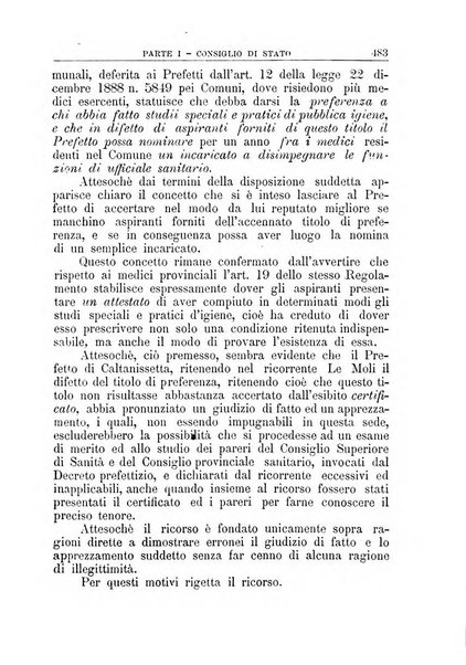 La giustizia amministrativa raccolta di decisioni e pareri del Consiglio di Stato, decisioni della Corte dei conti, sentenze della Cassazione di Roma, e decisioni delle Giunte provinciali amministrative