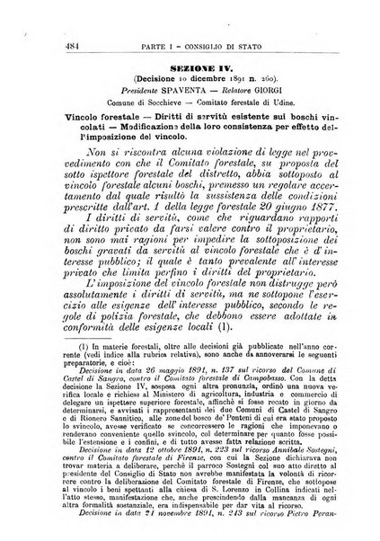 La giustizia amministrativa raccolta di decisioni e pareri del Consiglio di Stato, decisioni della Corte dei conti, sentenze della Cassazione di Roma, e decisioni delle Giunte provinciali amministrative