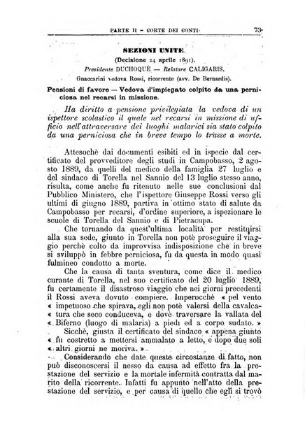 La giustizia amministrativa raccolta di decisioni e pareri del Consiglio di Stato, decisioni della Corte dei conti, sentenze della Cassazione di Roma, e decisioni delle Giunte provinciali amministrative