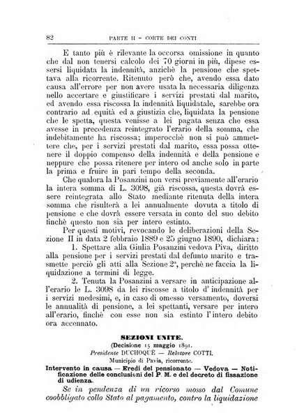 La giustizia amministrativa raccolta di decisioni e pareri del Consiglio di Stato, decisioni della Corte dei conti, sentenze della Cassazione di Roma, e decisioni delle Giunte provinciali amministrative