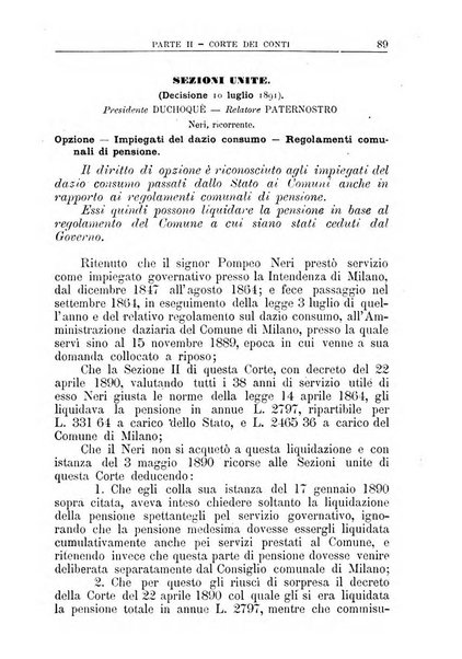 La giustizia amministrativa raccolta di decisioni e pareri del Consiglio di Stato, decisioni della Corte dei conti, sentenze della Cassazione di Roma, e decisioni delle Giunte provinciali amministrative