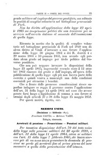 La giustizia amministrativa raccolta di decisioni e pareri del Consiglio di Stato, decisioni della Corte dei conti, sentenze della Cassazione di Roma, e decisioni delle Giunte provinciali amministrative