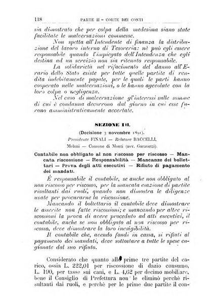 La giustizia amministrativa raccolta di decisioni e pareri del Consiglio di Stato, decisioni della Corte dei conti, sentenze della Cassazione di Roma, e decisioni delle Giunte provinciali amministrative