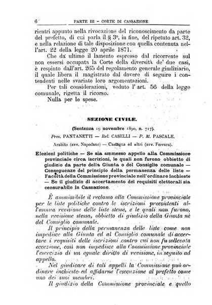 La giustizia amministrativa raccolta di decisioni e pareri del Consiglio di Stato, decisioni della Corte dei conti, sentenze della Cassazione di Roma, e decisioni delle Giunte provinciali amministrative