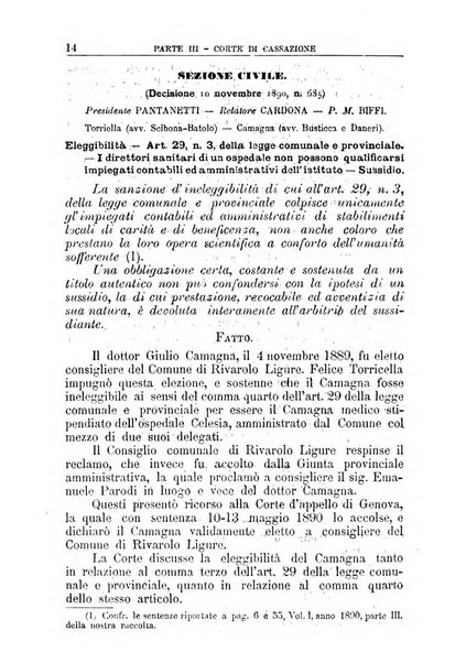 La giustizia amministrativa raccolta di decisioni e pareri del Consiglio di Stato, decisioni della Corte dei conti, sentenze della Cassazione di Roma, e decisioni delle Giunte provinciali amministrative