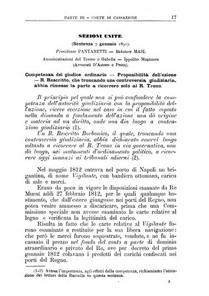 La giustizia amministrativa raccolta di decisioni e pareri del Consiglio di Stato, decisioni della Corte dei conti, sentenze della Cassazione di Roma, e decisioni delle Giunte provinciali amministrative