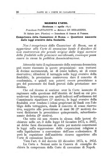 La giustizia amministrativa raccolta di decisioni e pareri del Consiglio di Stato, decisioni della Corte dei conti, sentenze della Cassazione di Roma, e decisioni delle Giunte provinciali amministrative