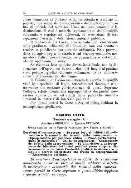 La giustizia amministrativa raccolta di decisioni e pareri del Consiglio di Stato, decisioni della Corte dei conti, sentenze della Cassazione di Roma, e decisioni delle Giunte provinciali amministrative