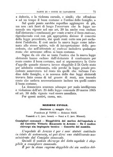 La giustizia amministrativa raccolta di decisioni e pareri del Consiglio di Stato, decisioni della Corte dei conti, sentenze della Cassazione di Roma, e decisioni delle Giunte provinciali amministrative