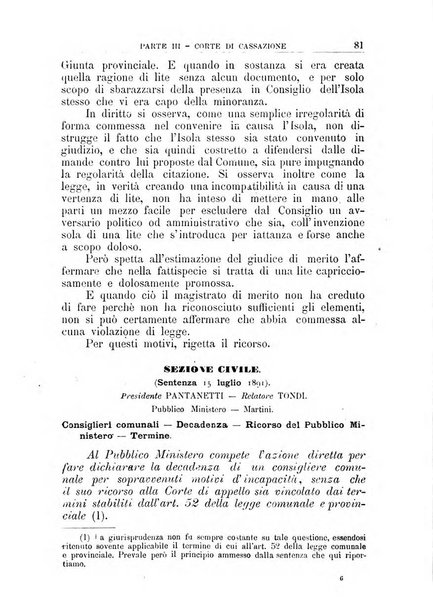 La giustizia amministrativa raccolta di decisioni e pareri del Consiglio di Stato, decisioni della Corte dei conti, sentenze della Cassazione di Roma, e decisioni delle Giunte provinciali amministrative