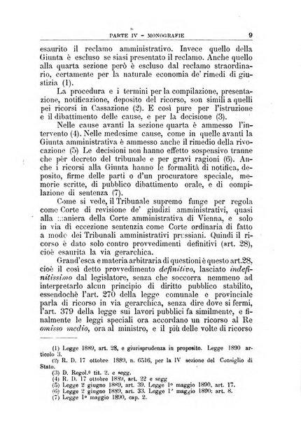 La giustizia amministrativa raccolta di decisioni e pareri del Consiglio di Stato, decisioni della Corte dei conti, sentenze della Cassazione di Roma, e decisioni delle Giunte provinciali amministrative