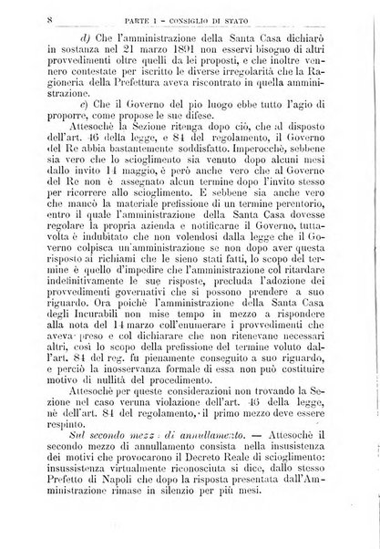 La giustizia amministrativa raccolta di decisioni e pareri del Consiglio di Stato, decisioni della Corte dei conti, sentenze della Cassazione di Roma, e decisioni delle Giunte provinciali amministrative